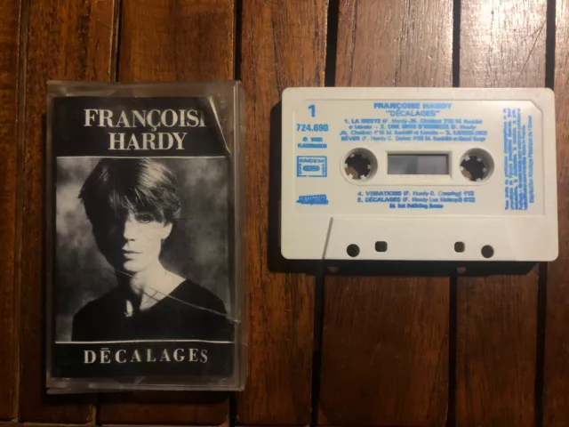 vintage-Cassette audio K7 tape:Françoise Hardy-décalages -port gratuit