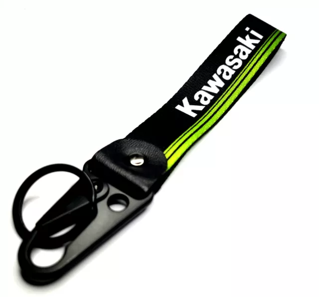 Kawasaki Schlüsselanhänger Schlüsselband Keychain Anhänger Merch mit Karabiner