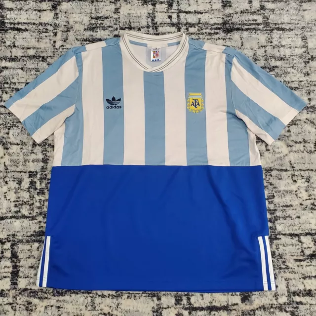 adidas Argentina Mashup Jersey #10 Messi Maradona Soccer Football Kit Shirt XL