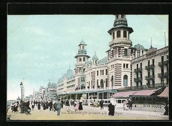 CPA Blankenberghe, Le Casino a la Digue