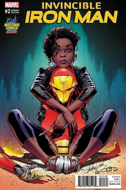 Invincible Iron Man #2 Riri Williams Ironheart J Scott Campbell Variant nm mar3