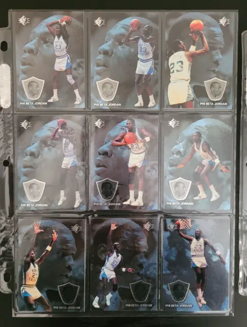 1998 Michael Jordan SP Upper Deck Phi Beta (11) card Lot. 3 Caolina Heros SP U.D