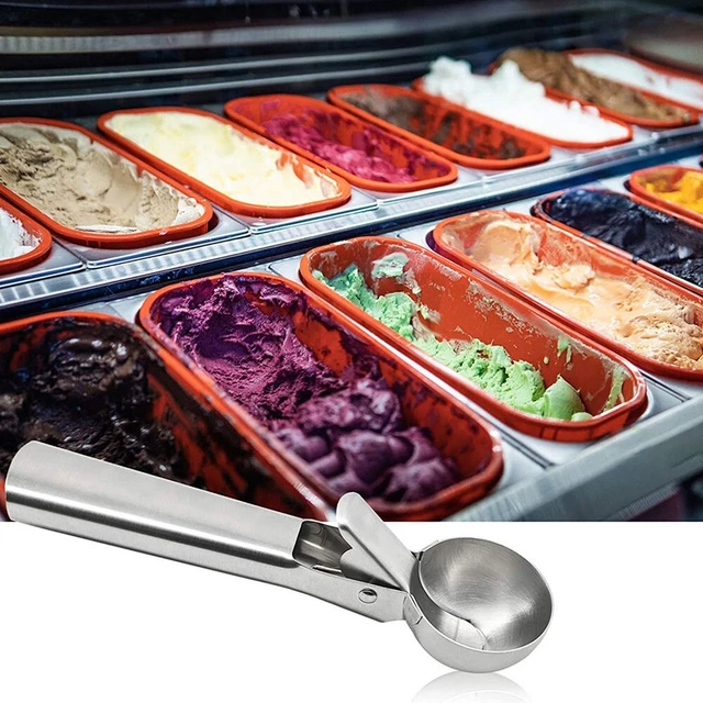 Cuchara de helado para casa antiadherente postre herramienta para hacer frutas acero inoxidable
