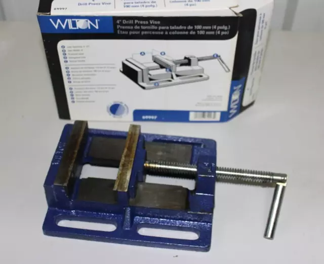Wilton 69997 General Purpose Steel Horizontal Drill Press Vise 4" Wide Jaw