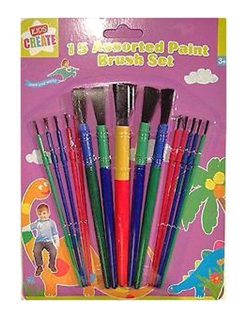 Infantil Niños Pintura Pegamento Pinceles Set Artesanía Modelo Creación Juguete