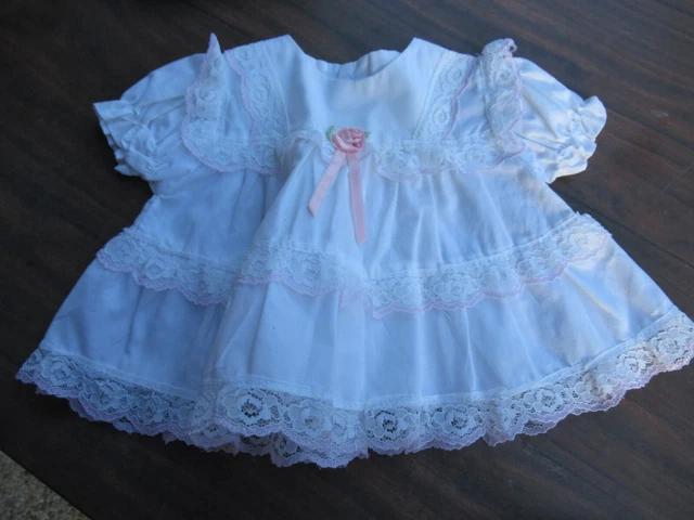 Robe En Soie Pour Poupée De 45 Cm - Reproduction Modèle Jumeau - Fabriquée En France