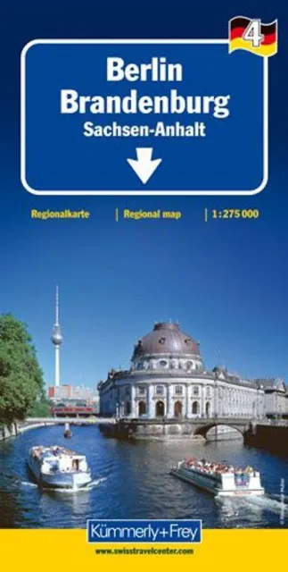 Berlin Brandenburg Nr. 04 Regionalkarte Deutschland 1:275 000