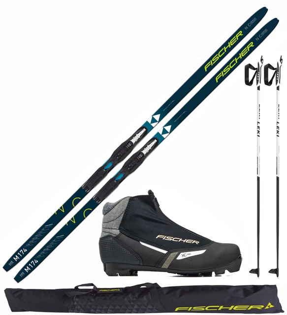 Fischer Langlaufski Comfort Cruiser M-174cm+Bindung+Schuhe women+Skisack+Stöcke