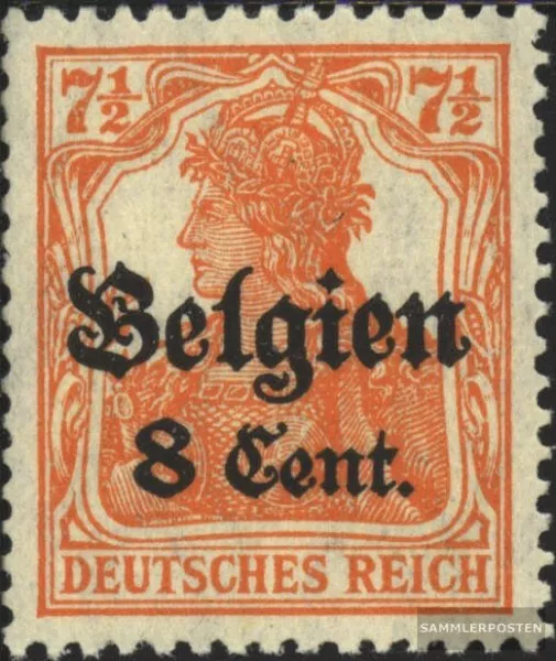 Dt. Landespost in Belgien 13a I gestempelt 1916 Germania