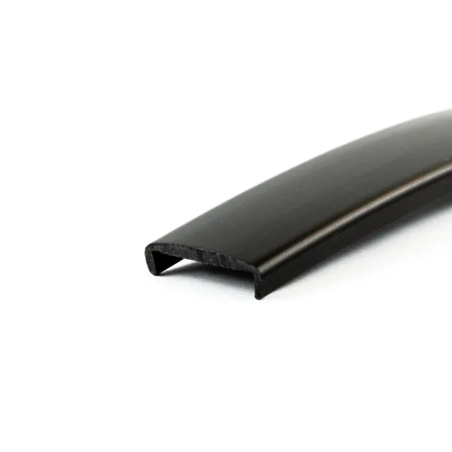 EUTRAS Einfasskante 16 mm schwarz Softkante Stoßkante Möbelplatte Umleimer