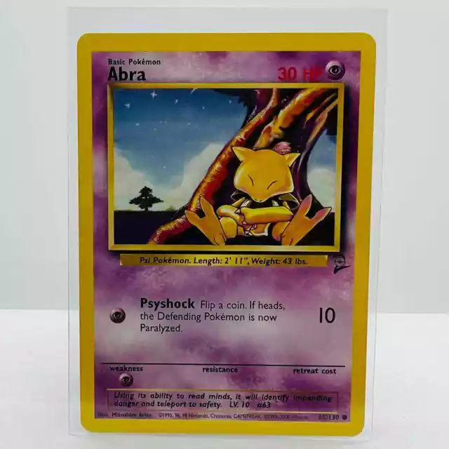 Pikachu Common Pokemon Card Original Base-2 Set Series 87/130