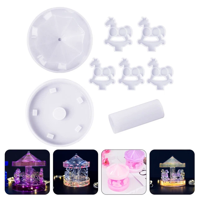 1Set Merry-Go-Runden Gussform Schimmelpilze Silikon DIY Form