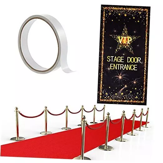 Red Carpet Runner 2.6 x 15 ft Not Slip Red Aisle Runner VIP Stage Door