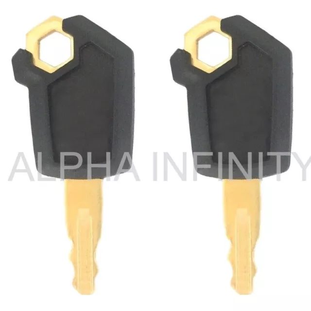 2 Keys Fits CAT Fits Caterpillar Dozer Excavator Crawler Skid Steer Heavy Equip