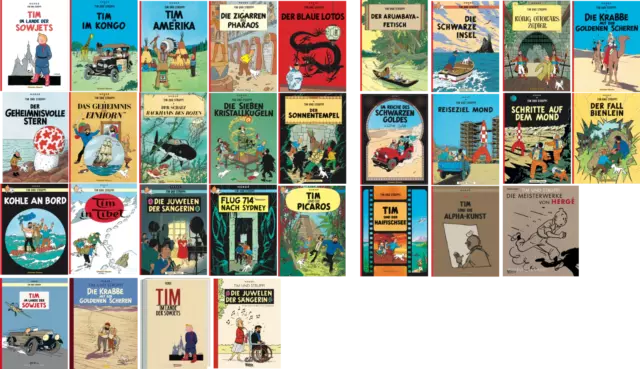 Tim und Struppi  0-24 +, zur Auswahl (Softcover) - Carlsen Comics, Hergé