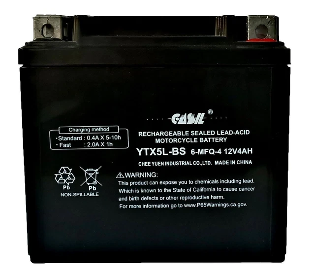 AJC Replacement Battery For Polaris Outlaw Predator 50CC ATV (2004-2016 Models) - Maintenance-Free AGM Power
