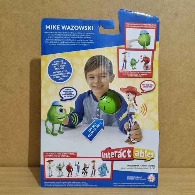 DISNEY PIXAR INTERACTABLES Dug & Mike Wazowski Talking Action Figure ...