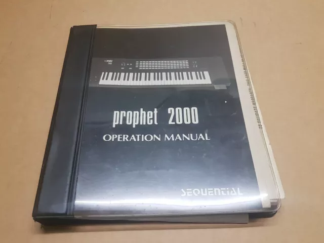 Sequential Circuits Prophet 2000 Manual