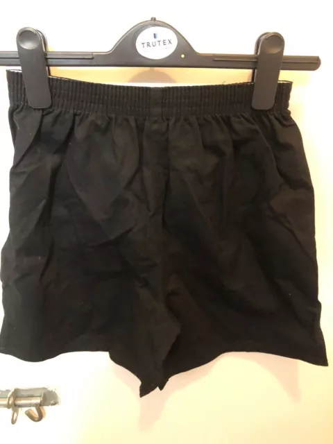 JOBLOT - 29 X Black 100% cotton sports shorts (mixed sizes)