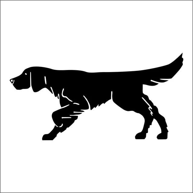 Adesivo Cane Razza Setter Inglese Mod. 1 Prespaziato Colore - Foto 6