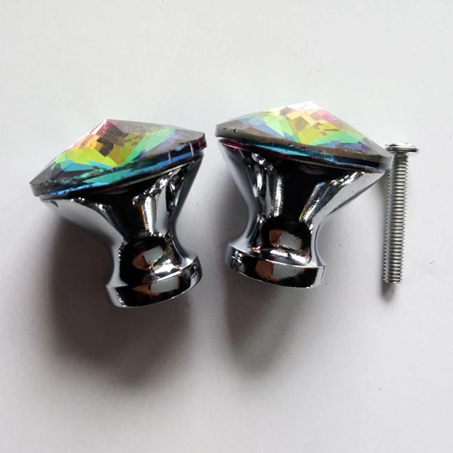 Cristal Boutons De Porte En Verre Tiroir Armoire Meubles Armoire Poignée Bouton