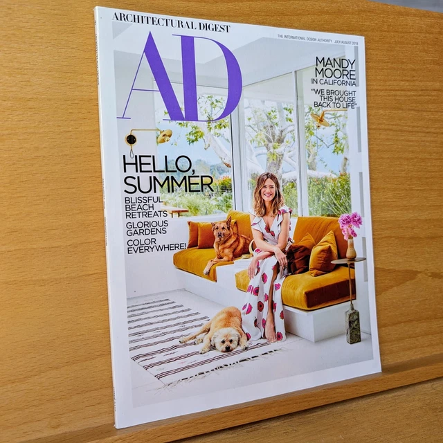 ARCHITECTURAL DIGEST JULY/AUGUST 2018 Mandy Moore MINT No Label £15.57
