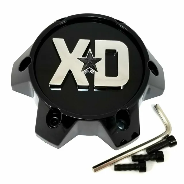 KMC XD Series Wheel Rim Center Hub Cap Gloss Black for Revstar 6x135 T167L145-1
