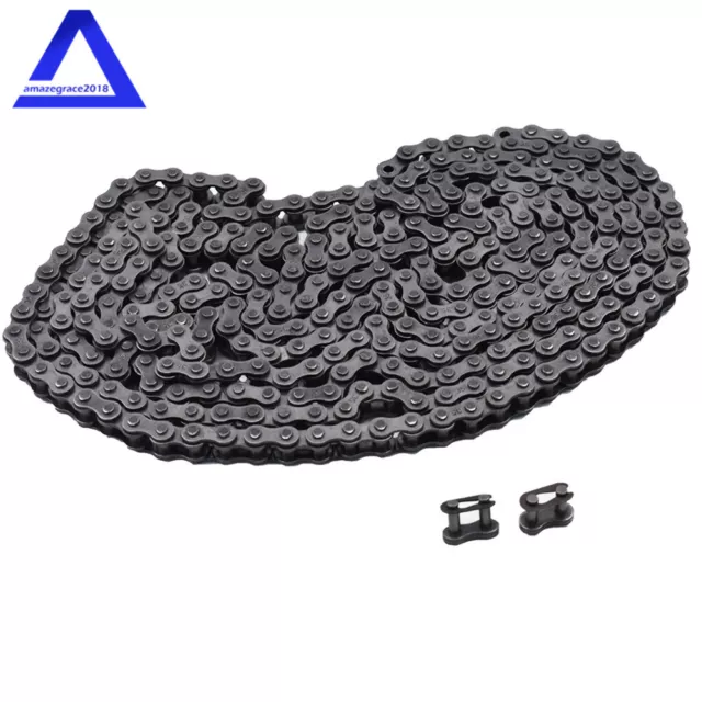 #35 0.375 Inch Roller Chain 10 Feet with 2 Connecting Links New