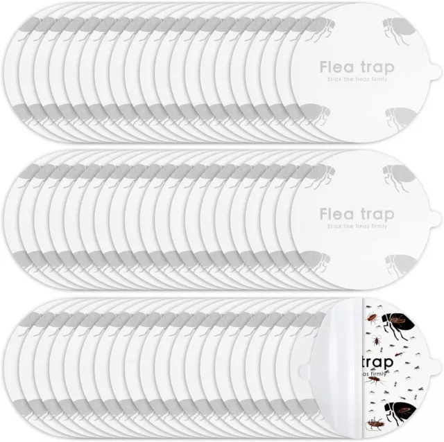 30Pcs Flea Trap Killer Round Replacement Discs Sticky Pads Home Dog Pest Control