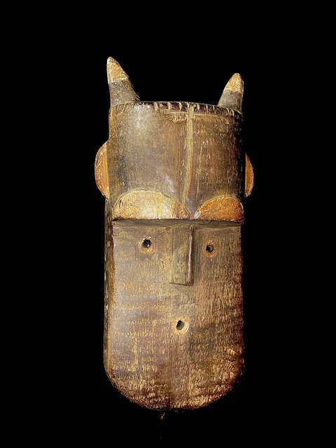 African carved wood masks tribal masks of the TOMA GURO African handmade-6449