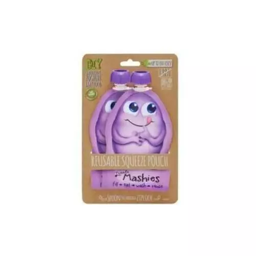 LITTLE MASHIES Reusable Squeeze Pouch 2 Pack 3