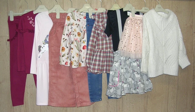 RIVER ISLAND NEXT ZARA etc Girls Bundle Tops Dress Jeans Skirt Age 4-5 110cm
