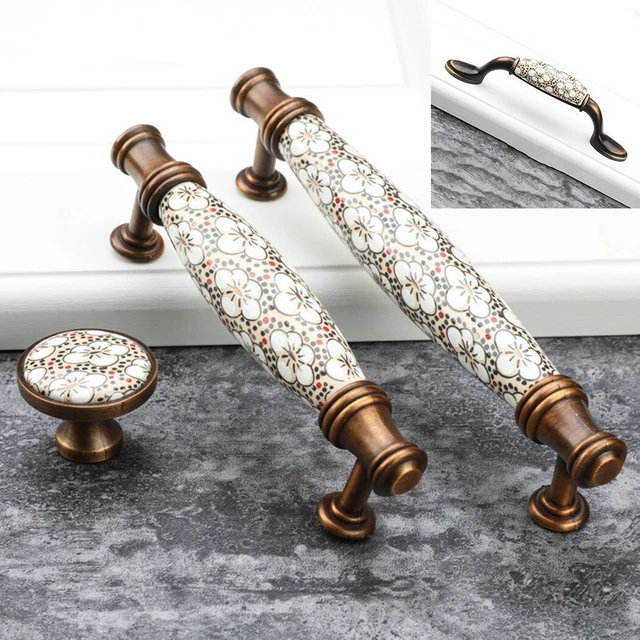 Lot De 6 Boutons Ronds En Céramique Blancs 4.5cm Pour Tiroirs Et Portes D'armoire - Nicola Spring