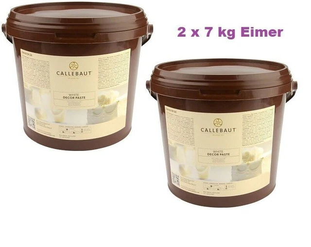 Callebaut fondente 2 x 7 kg secchio bianco ghiaccio fondente rollfondente