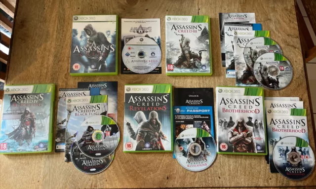 Assassin's Creed Bundle. 1, 3, Black Flag, Brotherhood & Revelations (Xbox 360)