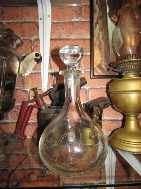 Vintage large Glass wine decanter