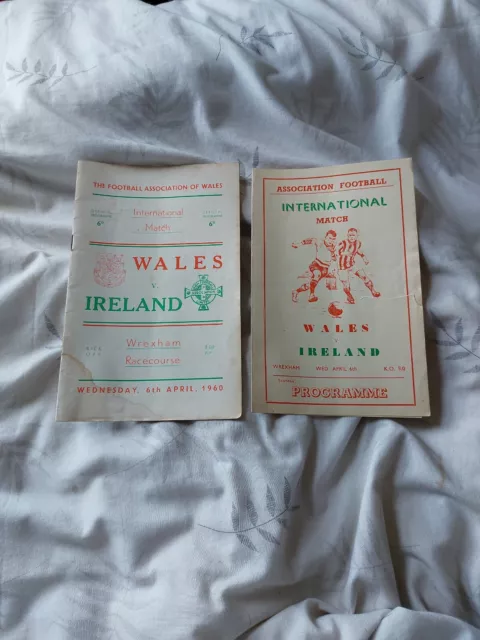 Wales v Ireland - Friendly International - April 1960 -  Football Programme