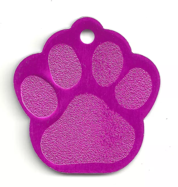 K-9 Dog Paw Animal Footprint Pet ID Name Tag Customized