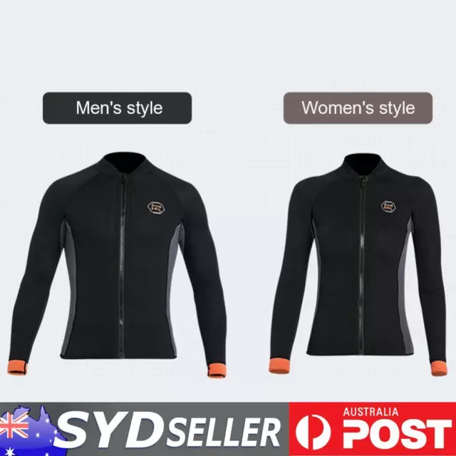 DIVE&SAIL Adult Men Women 3mm Neoprene Wetsuit Jacket Top Scuba Diving Wet Suit