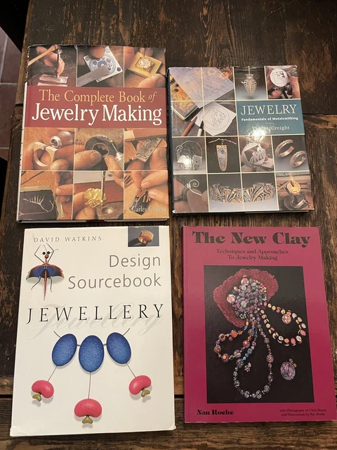Lote de 4 libros de fabricación de joyas diseño de orfebrería libro de referencia nuevo arcilla codina