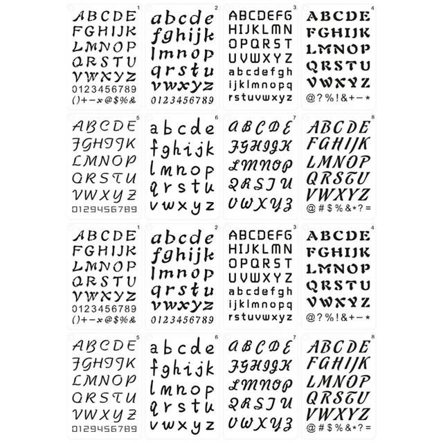 Stencil Numeri 4 Pollici In PET: Set Di 10 Sagome Riutilizzabili Per Pittura Su Torte, Legno, Vetro E Metallo – Facili Da Pulire E Morbidissime