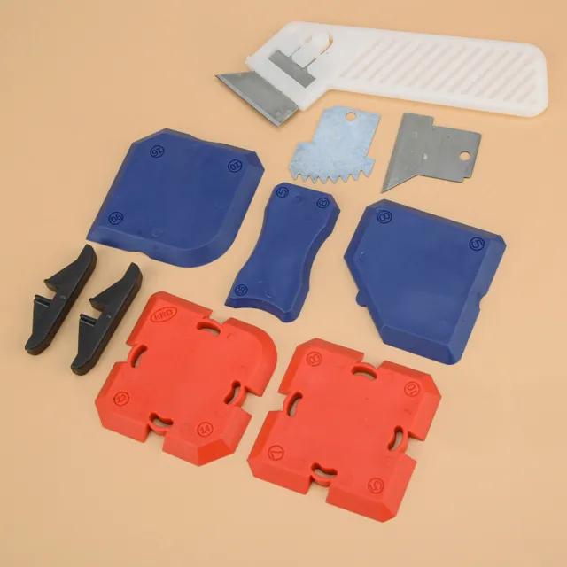 1set Grouting & Silicone Profiling & Applicator Profiling Tools Kit In Box