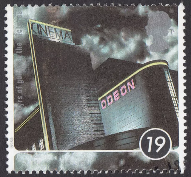 Odeon Art Deco Cinema Harrogate illustrated on 1996 fine used GB stamp