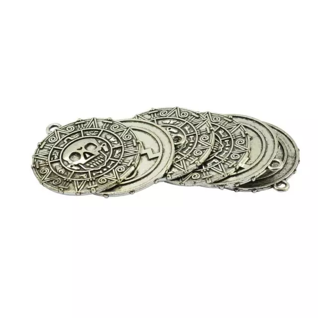 6er pack Azteken Münze Anhänger Schädel Charms Anhänger Basteln