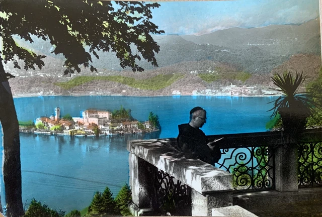 Cartolina Lago d’Orta Isola San Giulio Pella Novara viaggiata