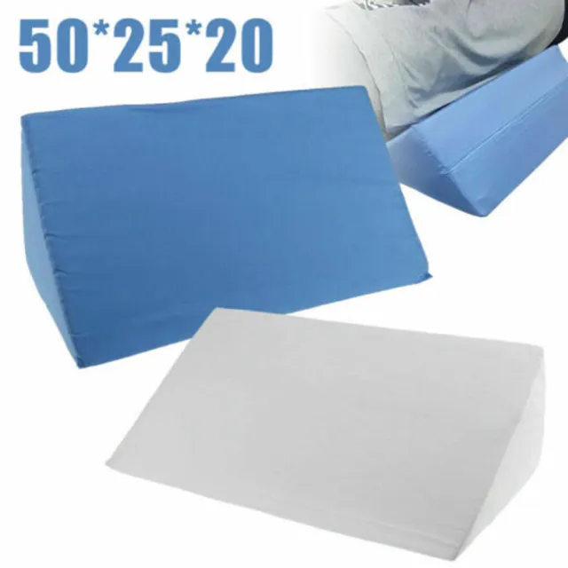 Acid Reflux Foam Bed Wedge Pillow Leg Elevation Back Lumbar Support Cushions ^