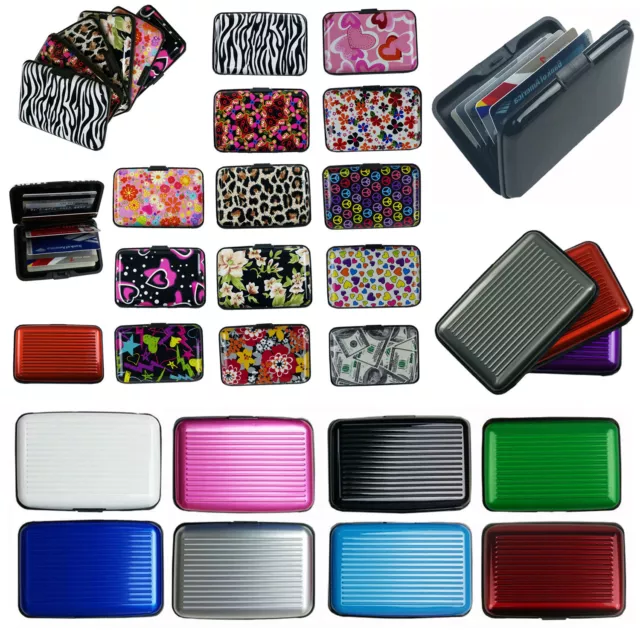 Business ID Credit Card Wallet Holder Aluminum covered Pocket Case Box