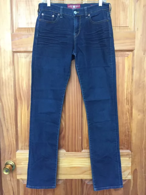 Lucky Brand Jeans Womens Size 6/28 Sweet Straight Blue Dark Wash Stretch Denim