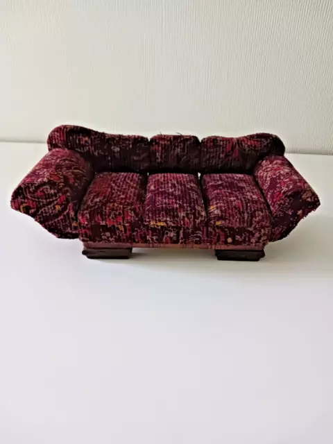 Vintage altes Sofa Puppenstuben-Zubehör