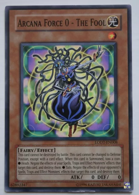 YuGiOh Arcana Force 0 - The Fool LODT-EN008 - Unlimited Edition Common TCG Card